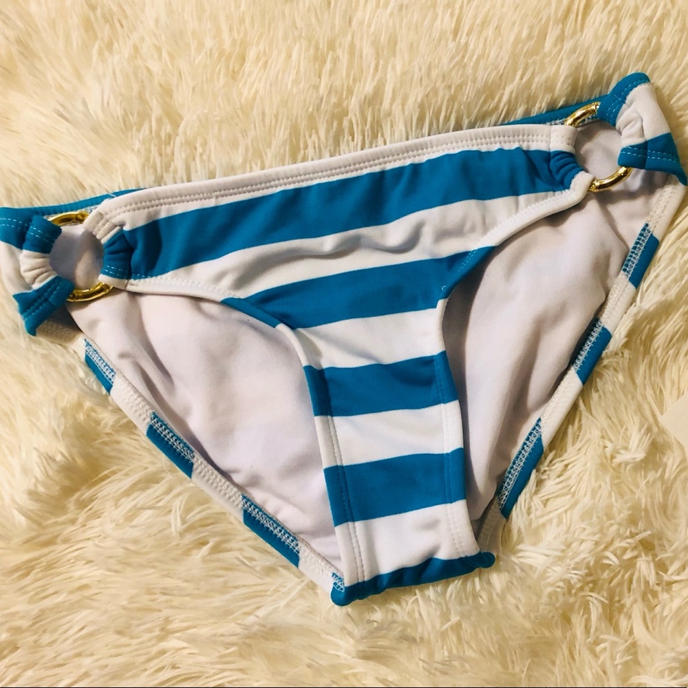 Blue Stripe Bikini Bottoms